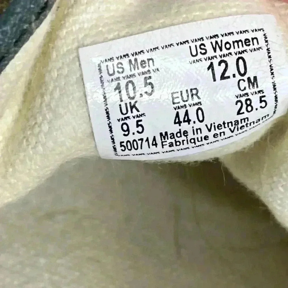 Vans of the Wall Authentic Canvas Skate Sneakers (Men's 10.5 Women's 12) Camo - Picture 7 of 8